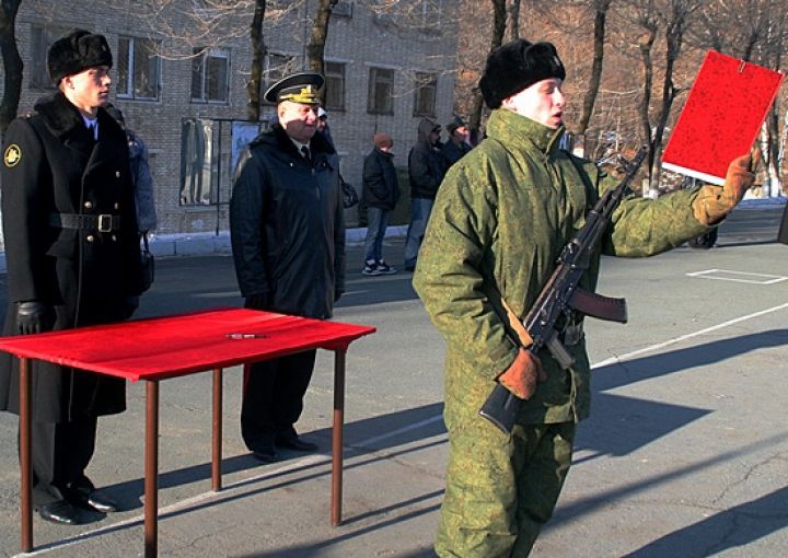 Фото: пресс-служба ВВО | Новобранцы ТОФ приняли военную присягу