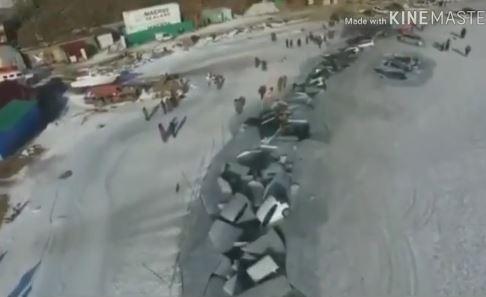 Фото: кадр из видео | «Такого в Приморье еще не было»: инцидент на о. Русском прогремел на всю Россию