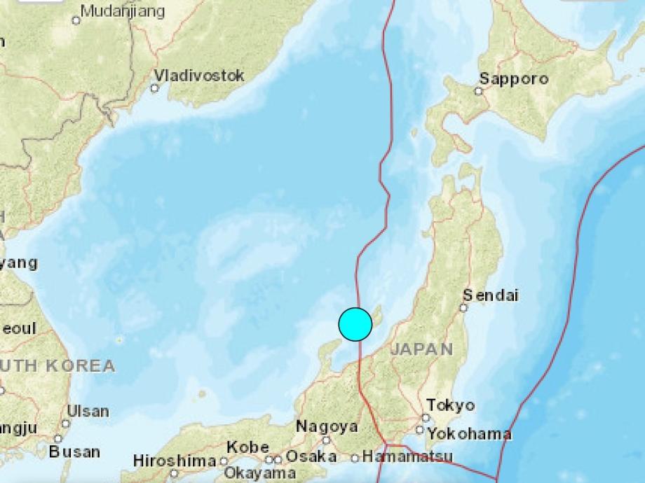 Фото: Примгидромет | Очередное землетрясение магнитудой 5,9 прогремело у берегов Японии