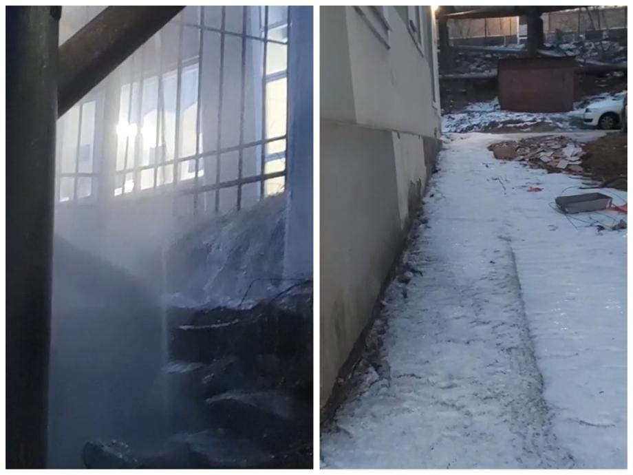 Фото: gorod_vl | «Ждем, когда дом рухнет». История с прорывом во Владивостоке продолжается