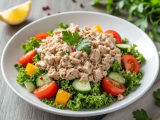 Легкий салат с тунцом: быстро и питательно
