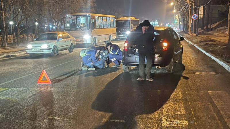 Во Владивостоке проводят проверку по факту ДТП, в результате которого пострадал пешеход