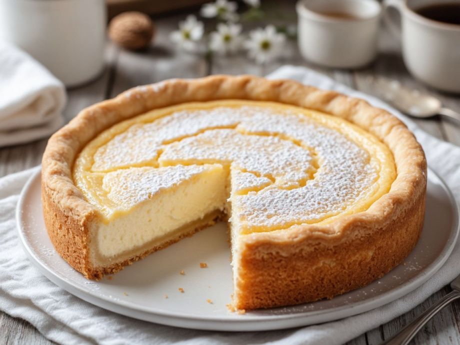 Мгновенное тесто, нежная начинка: печём творожный пирог «Сладкая облачность»