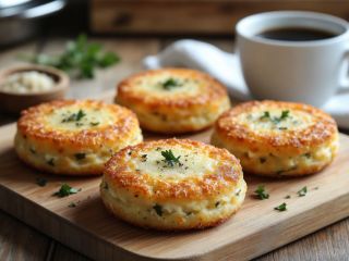 Натрите картофель с сыром и чесноком: печеные котлетки в духовке, идеально с утренним кофе