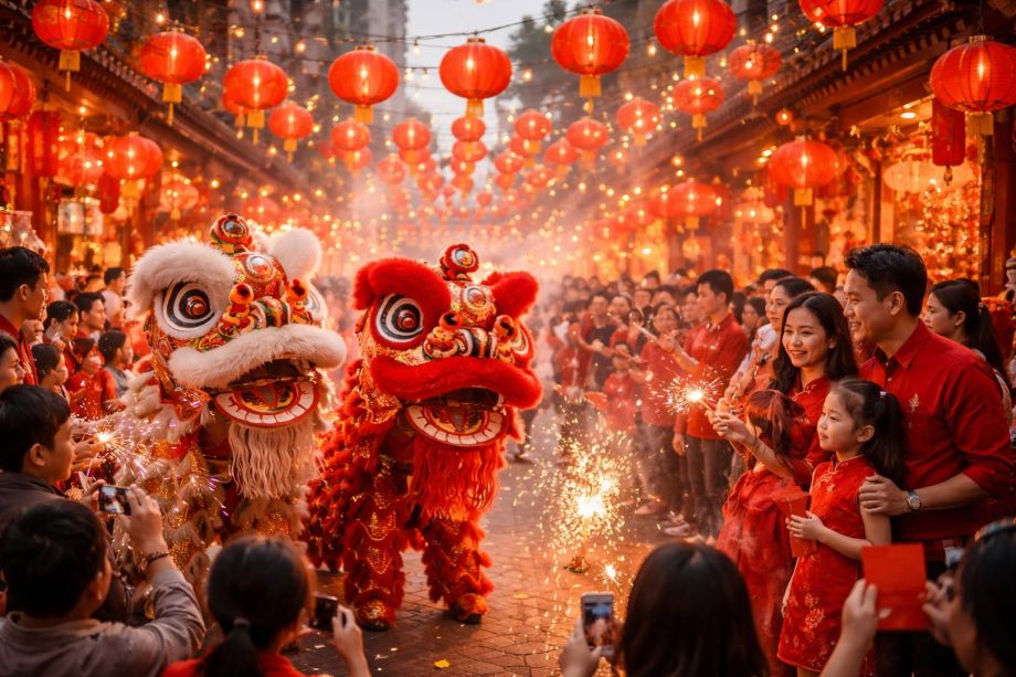 Встречаем в красном за столом с пельменями — наступает год Красной Огненной Лошади