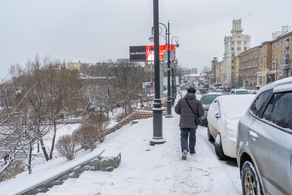 В марте будут морозы в москве. Снегопад во Владивостоке.