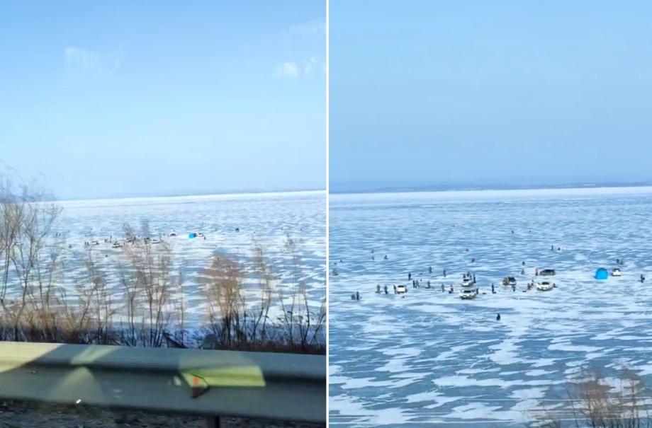 «Но умирать-то не запретили»: в Приморье рыбаки вновь массово вышли и выехали на лед