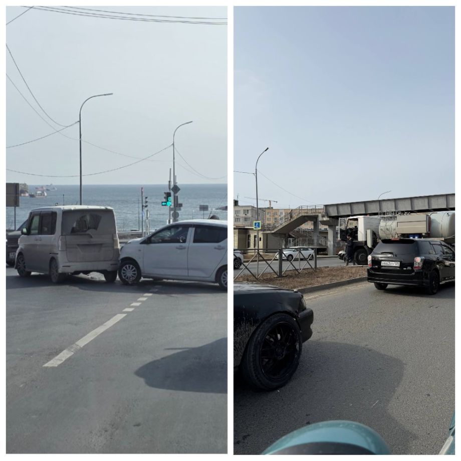 Два ДТП в эти минуты обездвижили Владивосток