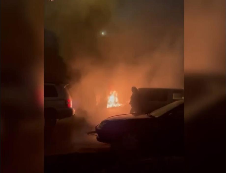 Фото: кадр видео | Обошлось без трагедии: владивостокцы ликвидировали пожар, устроенный подростками