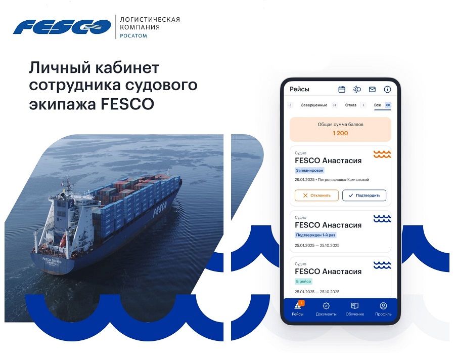 IT-сервисы для моряков FESCO признаны одними из лучших в стране