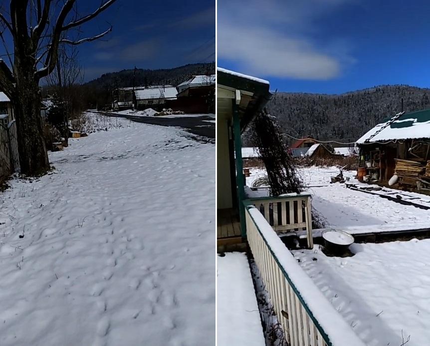 Фото: Telegram-канал "Погода 25 регион" | «Что творится»: приморцы показали, сколько снега выпало в отдельных районах края