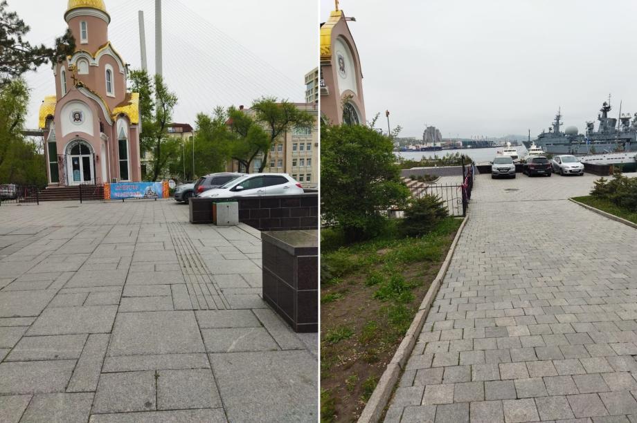 Фото: Telegram-канал dpskontrol_125rus | «Разве так можно?»: жителя Владивостока возмутила парковка рядом с мемориалом