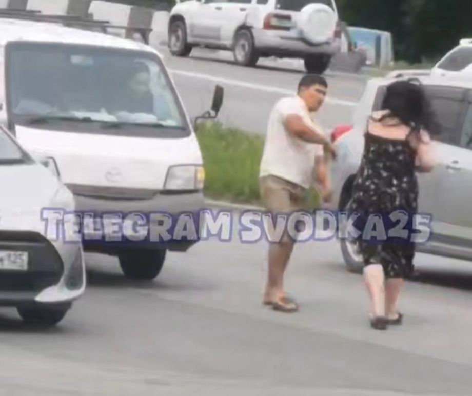Дорожная ярость: во Владивостоке автоледи устроила драку после ДТП у парка Победы