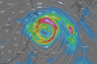 Фото: windy.com | Метеоэксперт изменил даты прямого выхода тайфуна «Ин-фа» на Приморье