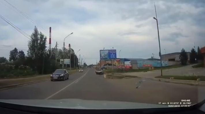 Фото: кадр из видео dps_vl | Маленькая девочка выпала из авто на полном ходу во Владивостоке