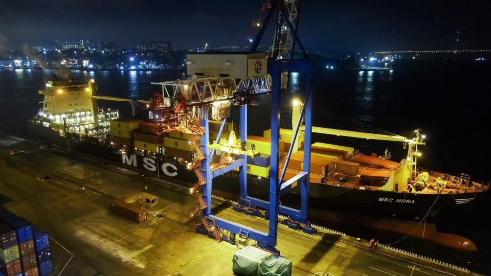 Фото: ВМТП | ВМТП стал первым в России портом захода нового контейнерного сервиса MSC
