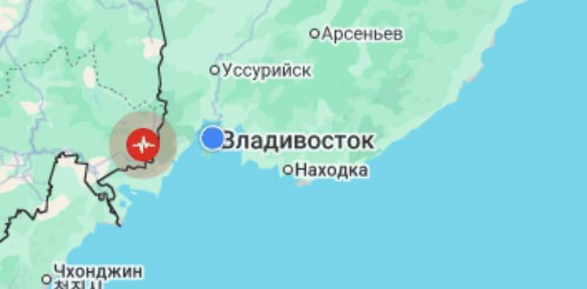 Землетрясение магнитудой 5,2 произошло в Приморье