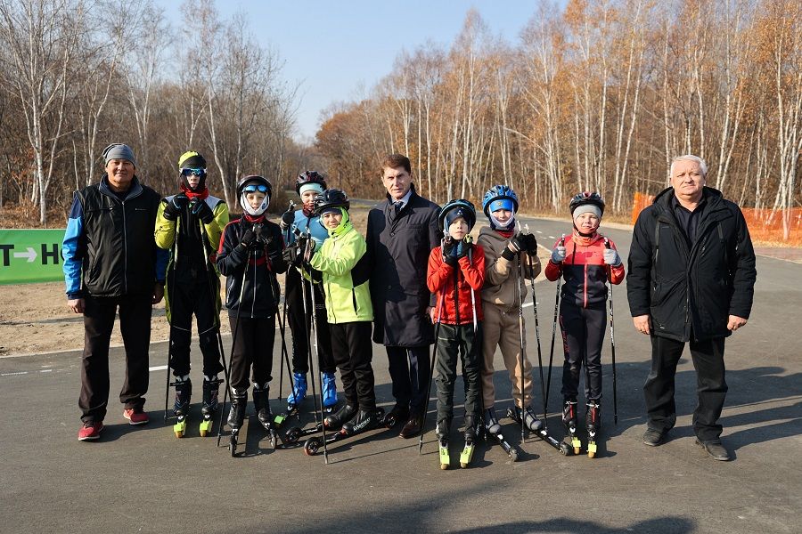 Лыже-роллерная трасса в Лесозаводске приняла первых спортсменов