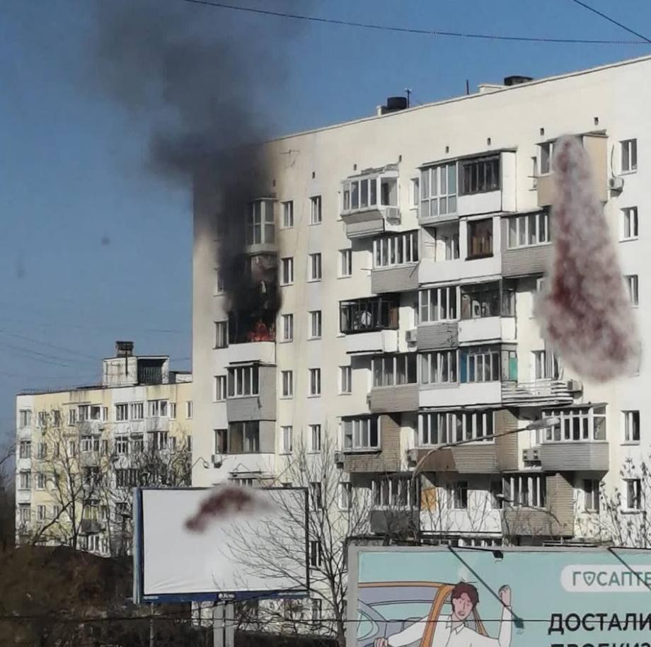 Фото: dpskontrol_125rus | «Черный дым»: в центре Владивостока заметили мощный пожар