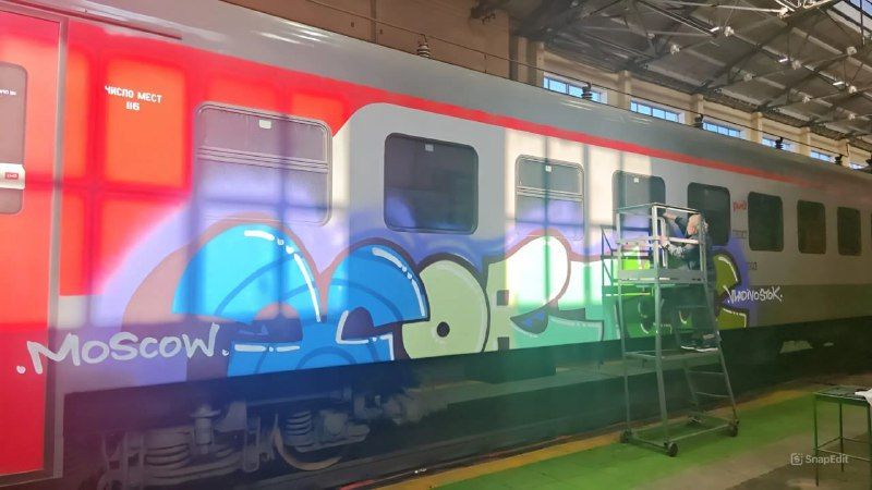 Вандалы изуродовали электропоезд в Приморье