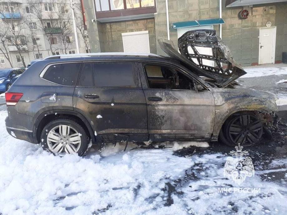 Фото: 25.mchs.gov.ru | В Приморье за сутки сгорели два автомобиля