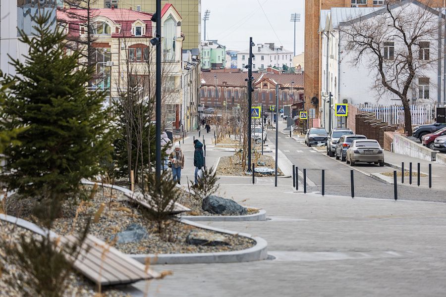 Реконструкция «одной из самых странных» улиц Владивостока завершена