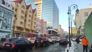 Фото: PRIMPRESS | «Опять центр колом»: ситуация на дороге разгневала владивостокцев