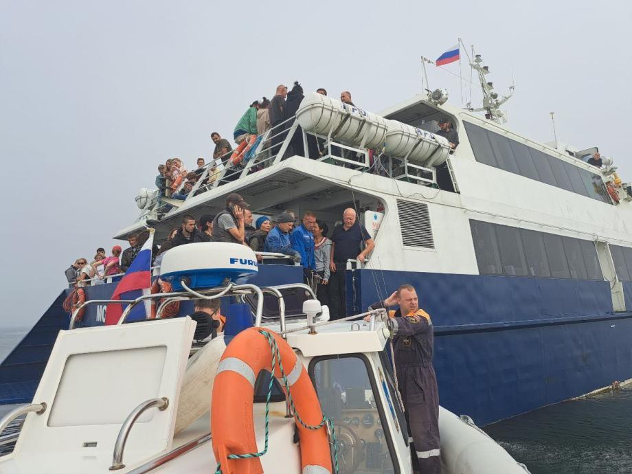 Фото: 25.mchs.gov.ru | В Приморье осудят капитана судна «Москва», посадившего катамаран на мель