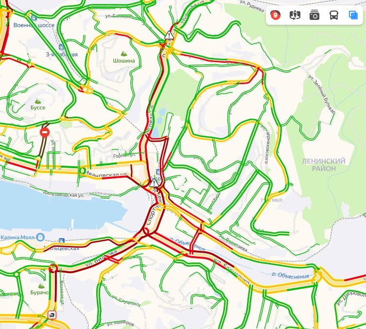 Владивосток карта онлайн в реальном времени