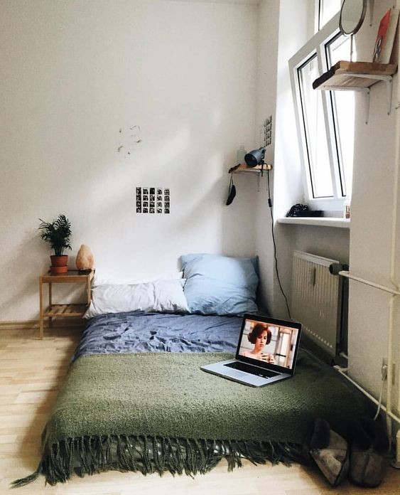 Pinterest.ru | Кровать на полу для крепкого сна